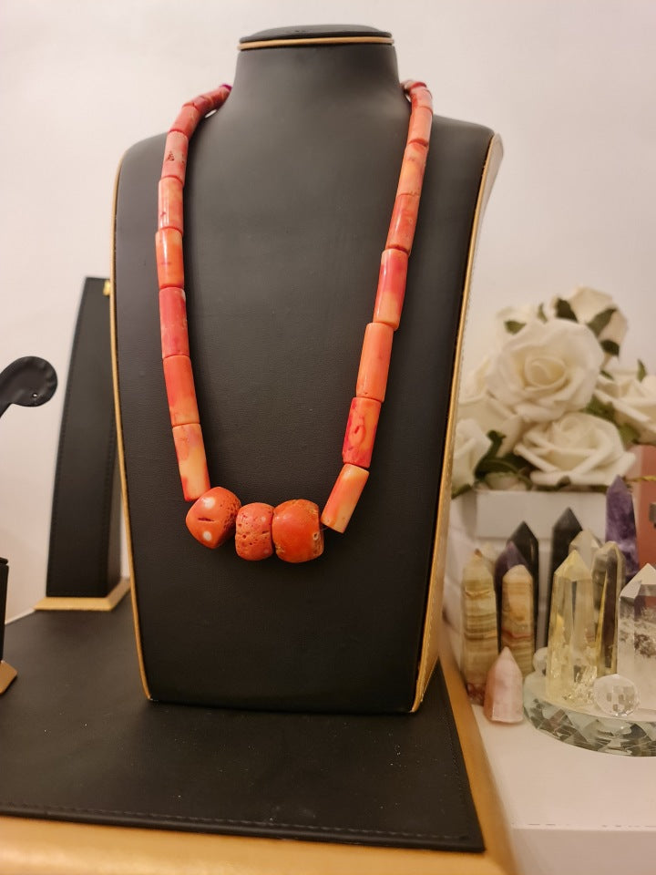 CORAL JEWELRY SET